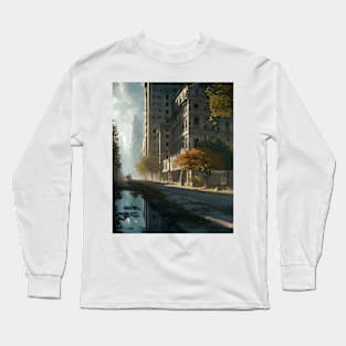 Collapsed Downtown 2045 Long Sleeve T-Shirt